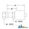 A & I Products (HW-FFX) Female "Seal-lok" Swivel Straight 4" x5" x2" A-FFX-06-06-W - alternate 1